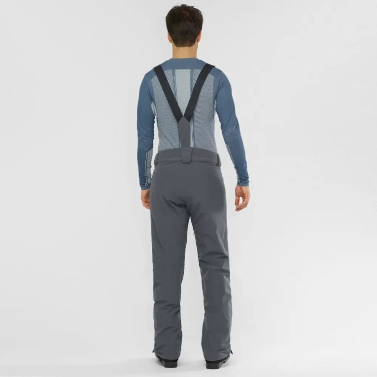 Black Salomon Edge Men's Ski Pants | IE FU4839